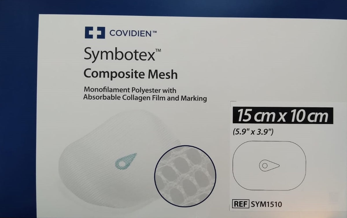 Symbotex Composite Malla Compuesta 15cm X 10cm COVIDIEN Coinmed symbotex-composite-malla-compuesta-15cm-x-10cm-covidien-coinmed